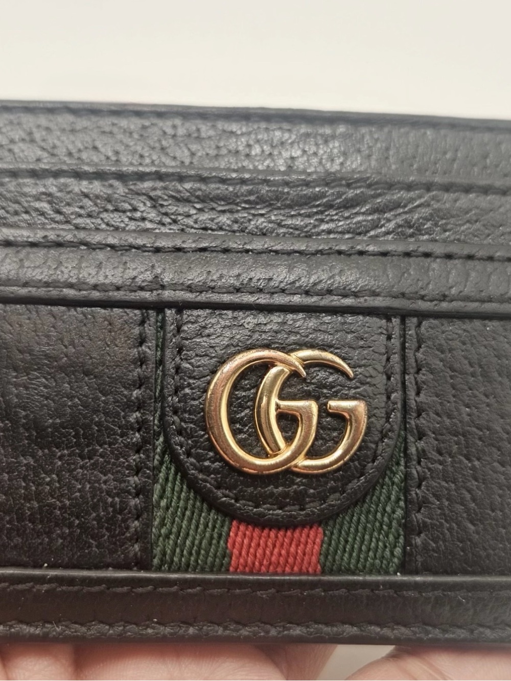 Gucci Black Card Holder Wallet GG Logo with Box and Dust Bag - Picture 5 of 5